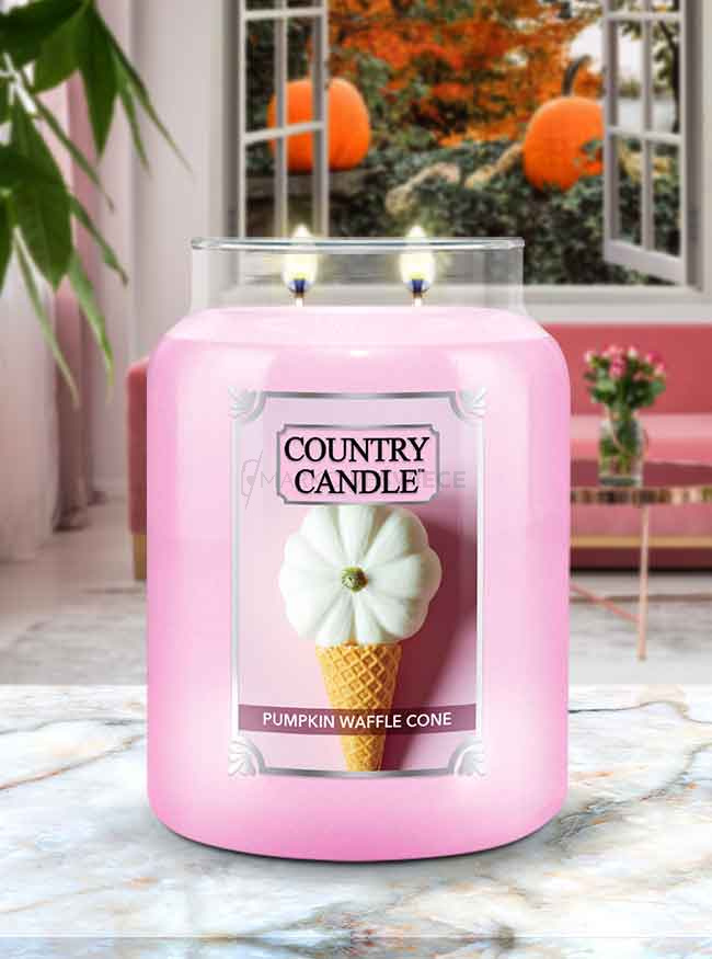 Country Candle Pumpkin Waffle Cone Duża Świeca Zapachowa 652g