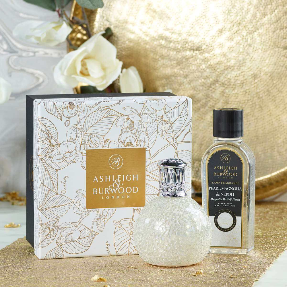 Ashleigh & Burwood Zestaw Lampa Katalityczna Mała The Pearl + Pearl Magnolia & Neroli 250 ml