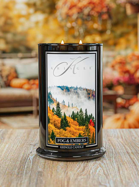 Kringle Candle Reserve Fog & Embers Duża Świeca Zapachowa 624g