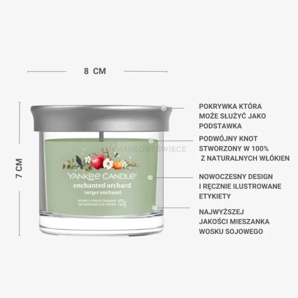 Yankee Candle Enchanted Orchard Mała Świeca Zapachowa 122g