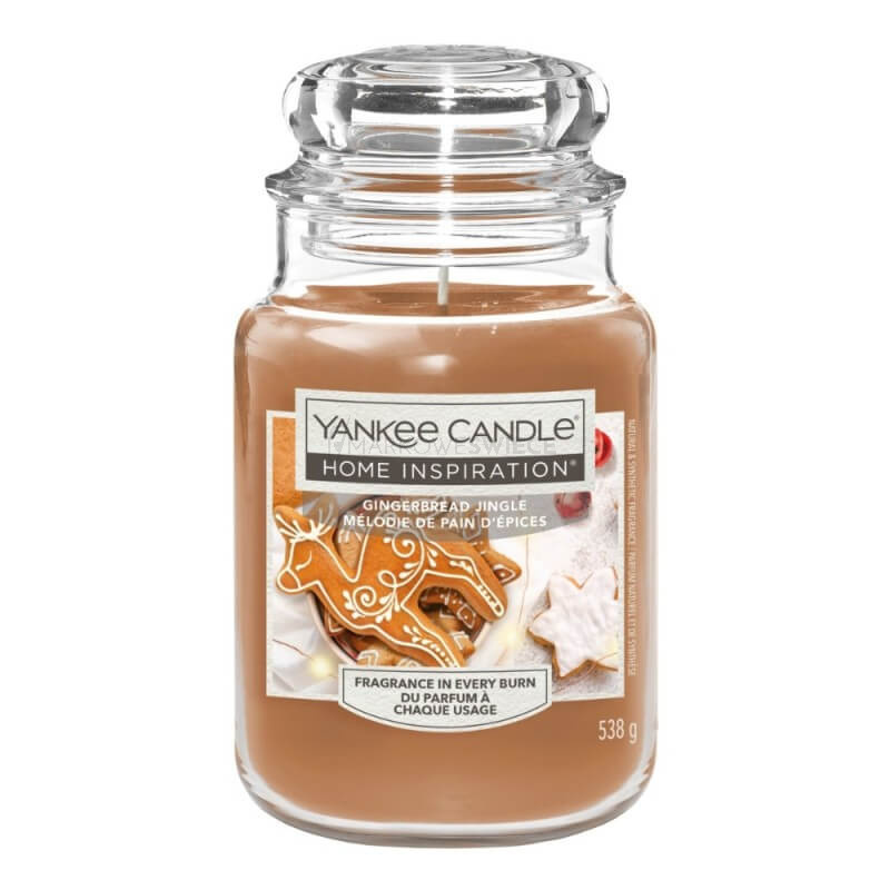 Yankee Candle Gingerbread Jingle Duża Świeca Zapachowa 538g