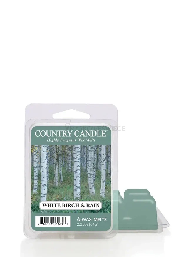 Country Candle White Birch and Rain Wosk Zapachowy 64g