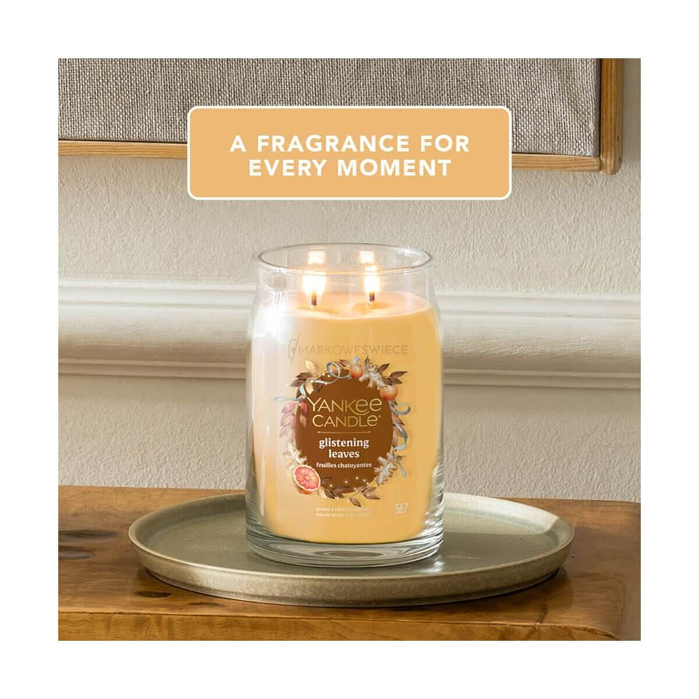 Yankee Candle Glistening Leaves Signature Duża Świeca 567g