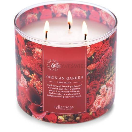 Colonial Candle Parisian Garden Świeca Zapachowa Tumbler 411g