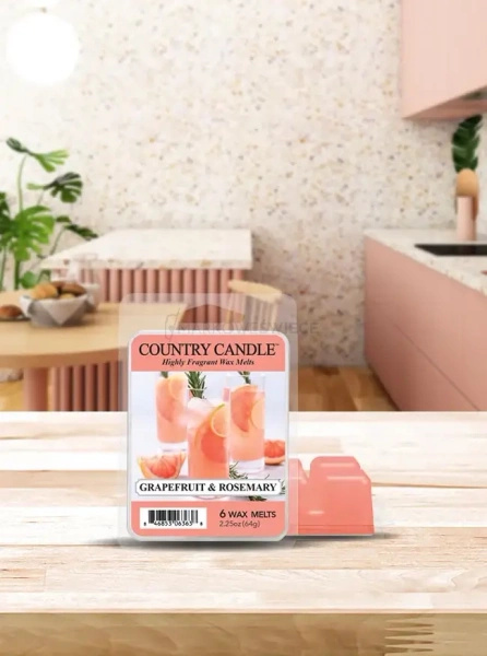 Country Candle Grapefruit & Rosemary Wosk Zapachowy 64g