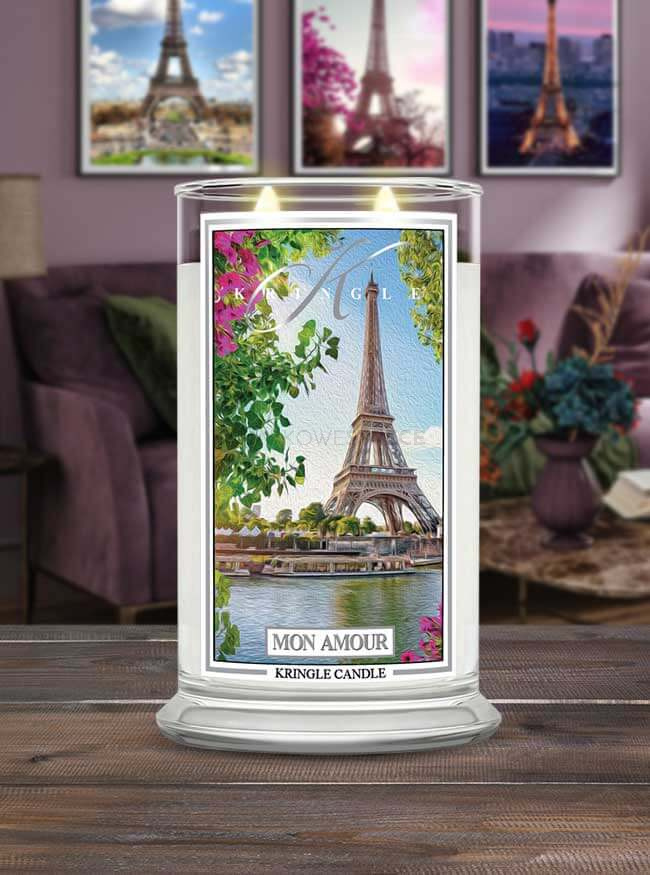 Kringle Candle Mon Amour Duża Świeca Zapachowa 624g