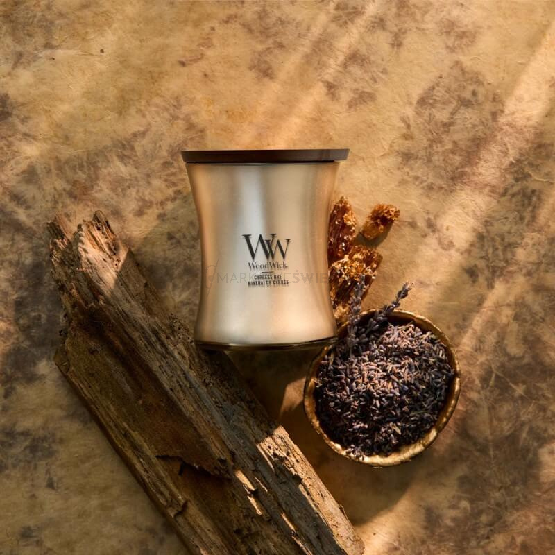 WoodWick Cypress Ore Średnia Świeca 275g