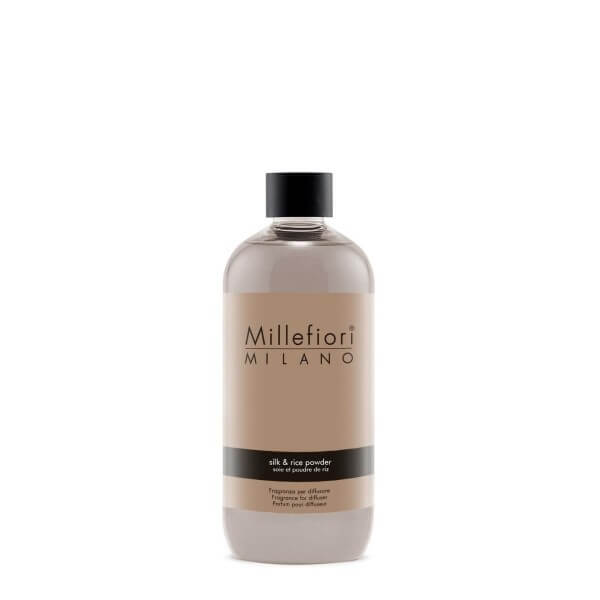 Millefiori Milano Natural Silk & Rice Powder uzupełniacz do pałeczek zapachowych 500 ml