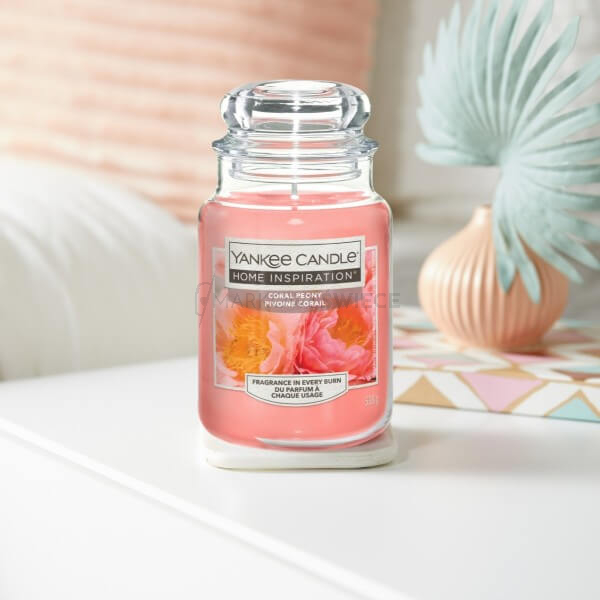 Yankee Candle Coral Peony Duża Świeca Zapachowa 538g