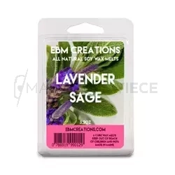 EBM Creations Lavender & Sage Wosk Sojowy Zapachowy 90g