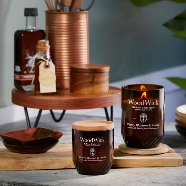 WoodWick ReNew Cherry Blossom & Vanilla Świeca 368g