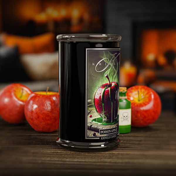 Kringle Candle Poison Apple Duża Świeca Zapachowa 624g