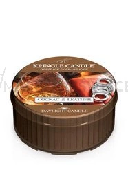 Kringle Candle Cognac & Leather Świeczka Daylight 42g