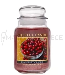 Cheerful Candle Cranberry Orange Duża Świeca Zapachowa 680g