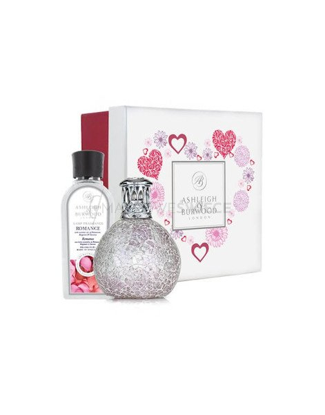 Ashleigh & Burwood Zestaw Lampa Katalityczna Mała Frosted Rose + Romance 250 ml 