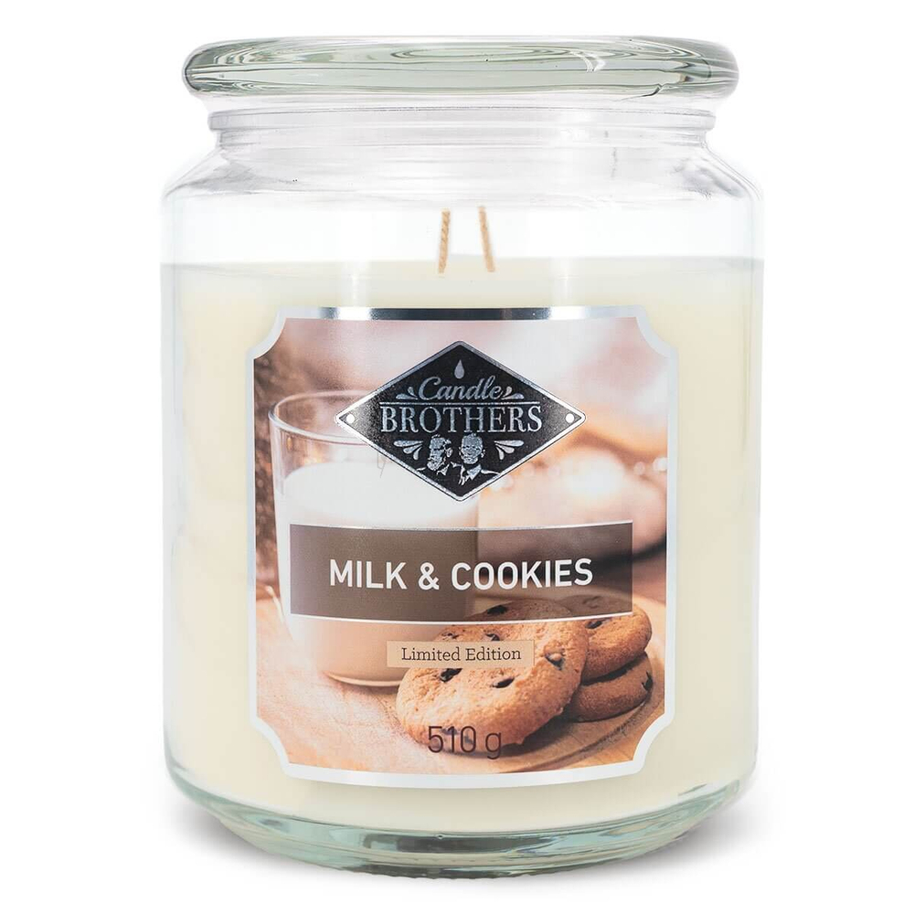 Candle Brothers Milk & Cookies Duża Świeca Zapachowa 510g