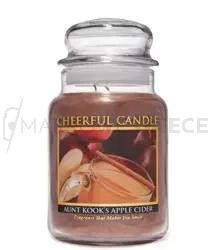 Cheerful Candle Aunt Kook's Apple Cider Duża Świeca Zapachowa 680g