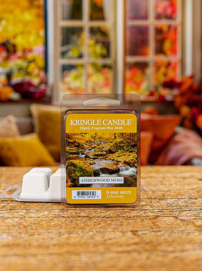 Kringle Candle Amberwood Moss Wosk Zapachowy 64g