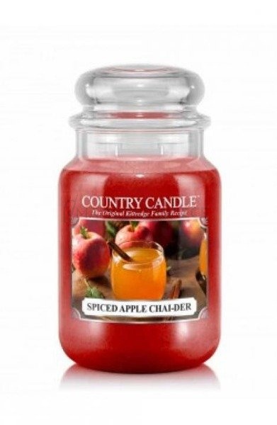 Country Candle Spiced Apple Chai-der Duża Świeca Zapachowa 652g