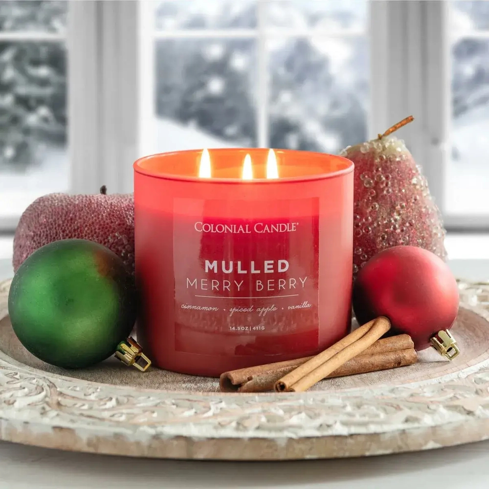 Colonial Candle Mulled Merry Berry Świeca Zapachowa Tumbler 411g