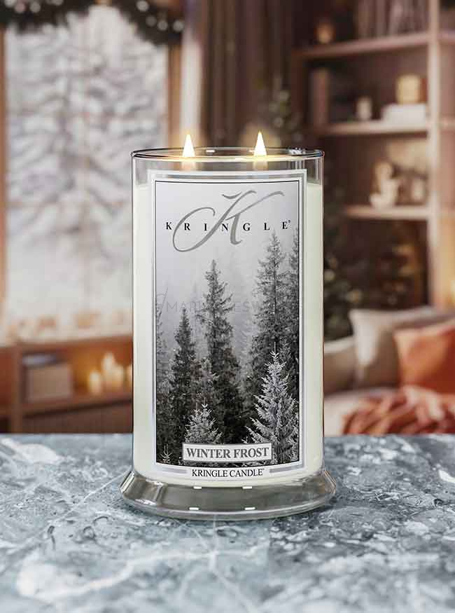 Kringle Candle Winter Frost Duża Świeca Zapachowa 624g