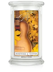 Kringle Candle Rosewood & Vetiver Duża Świeca Zapachowa 624g