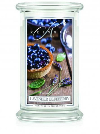 Kringle Candle Lavender Blueberry Duża Świeca Zapachowa 624g
