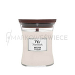 WoodWick White Teak Średnia Świeca Core 275g