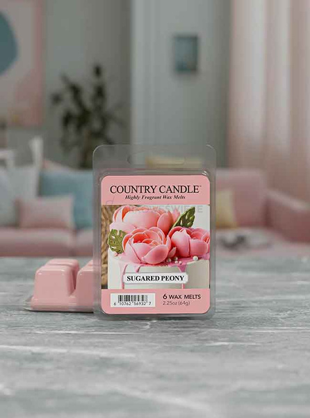 Country Candle Sugared Peony Wosk Zapachowy 64g
