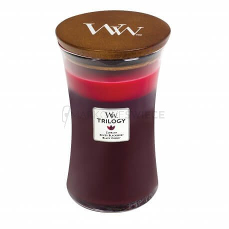 Woodwick Sun Ripened Berries Duża Świeca Trilogy 609,5g