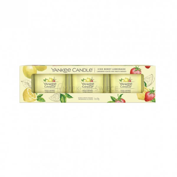 Yankee Candle Iced Berry Lemonade Mini Świeczki 3x37g