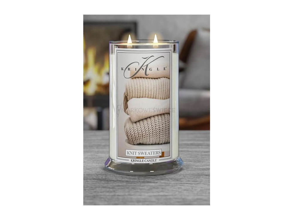 Kringle Candle Knit Sweaters Duża Świeca Zapachowa 624g