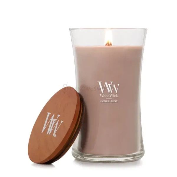 WoodWick Patchouli Crème Duża Świeca Core 609,5g