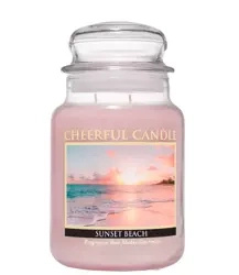 Cheerful Candle Sunset Beach Duża Świeca Zapachowa 680g