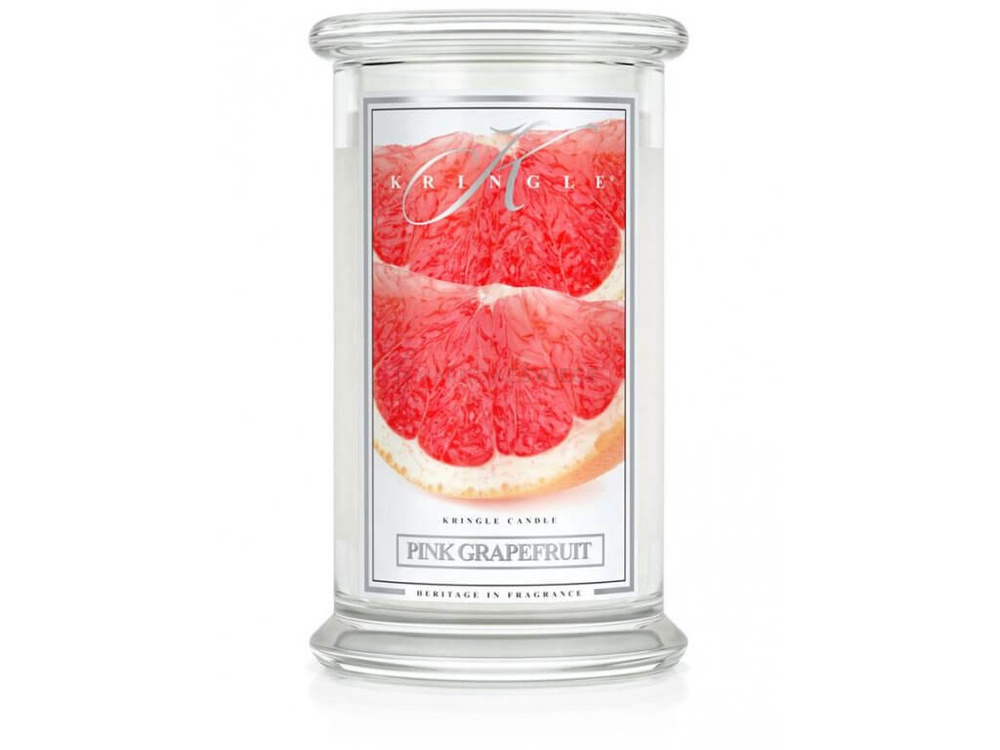 Kringle Candle Pink Grapefruit Duża Świeca Zapachowa 624g Markowe Świece