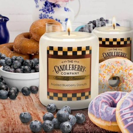 Candleberry Frosted Blueberry Donuts Duża Świeca Zapachowa 640g