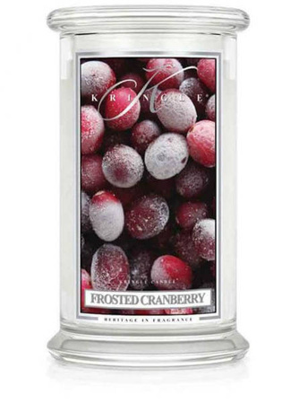 Kringle Candle Frosted Cranberry Duża Świeca Zapachowa 624g